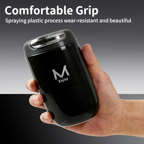 HZXYchen Double-Wall Insulated Travel Mug, Insulated Coffee Mug 350ml – Dual Drink Lids (Sip & Open), 316 Stainless Steel, 6H Hot / 8H Cold, Leak-Proof, Gift Box (Black) — view 4