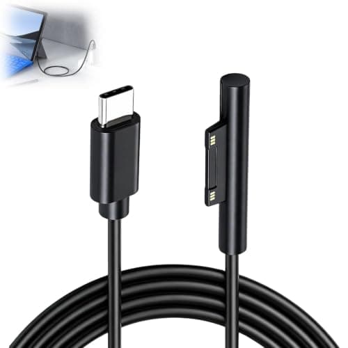 For Surface Connect to USB-C Charging Cable 1.8M 45W 15V/3A Magnetic