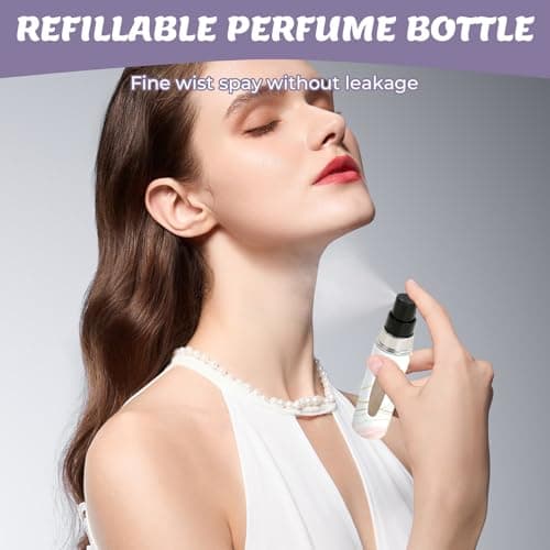 Wuneiox 4PCS Perfume Atomiser, Perfume Travel Bottle 5ml, Refillable Perfume Bottle, Portable Mini Refill Travel Perfume Atomiser for Women & Men, Leak Proof Spray Bottle, Atomiser Spray Bottle — view 5