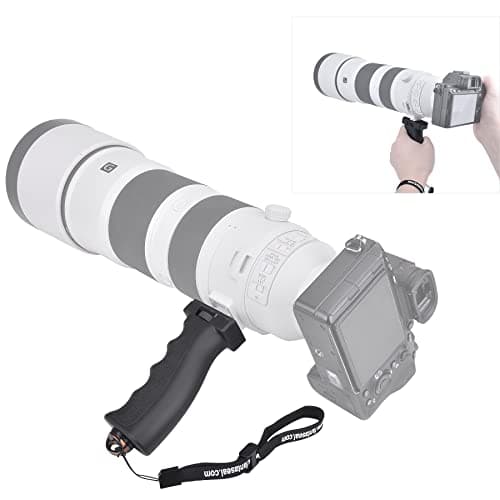 Universal Ergonomic DSLR Mirrorless Camera Camcorder Binoculars Hand Grip Stabilizer, Portable Handheld Selfie Stick, Long Focus Lens Video Light Holder Mount for Youtube Tiktok Vlogging Starter Kit — view 4