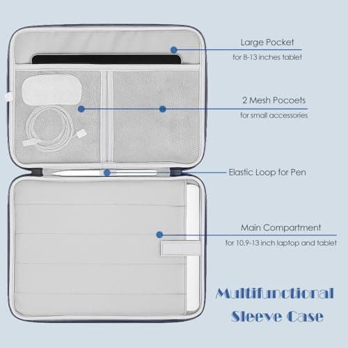 ProElife Sleeve Case for MacBook Neo & Air 13'' M5 M4, Retractable Handle — view 3