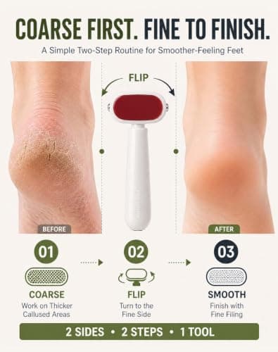Double-Sided Foot Scraper for Callus Removal — view 4