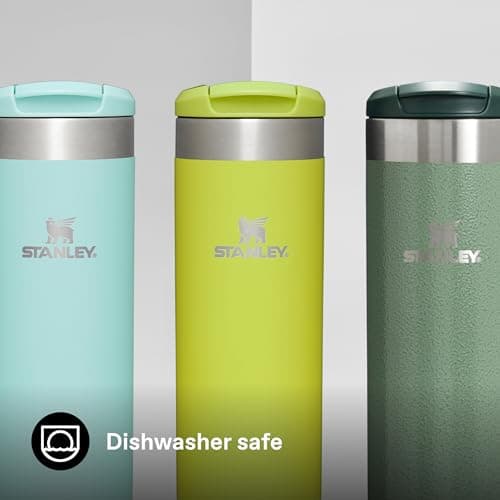 Stanley 1913 Aerolight Transit Travel Mug 0.47L - Keeps 6 Hours Hot - 8 Hours Cold - Dishwasher Safe - Leakproof - Car Cup Holder Compatible - Insulated Coffee Cup - Electric Yellow — view 6