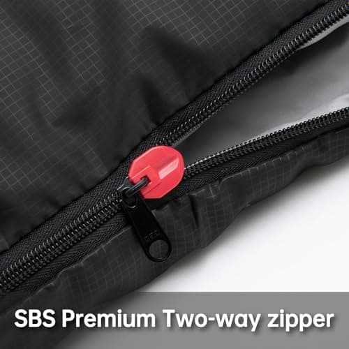 BISINNA 0 Degree Winter Sleeping Bags(480GSM) for Adults-Cold Weather Camping Sleeping Bag-Comfortable Warm Portable Sleeping Bags with Pillow Compression Sack for Backpacking Hiking Outdoor — view 5