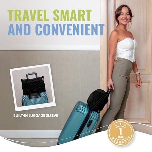 BOACAY Packable Travel Blanket for Aeroplane, Car - Compact Office Blanket - Portable Pillow for Adults, Children with Case, Luggage Sleeve, Backpack Clip — view 4