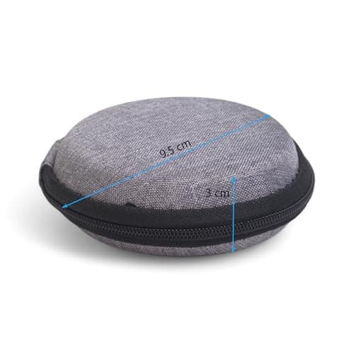 AKORD Hard Carrying Case Bag for Earphones, Grey — view 2