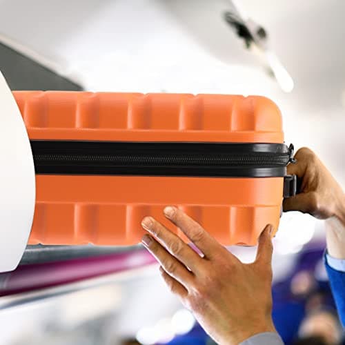 Flight Knight 55x40x20 Ryanair Priority Cabin Suitcase, Also for EasyJet, Jet2, Lightweight,ABS Hard Shell, Durable 4-Wheel Cabin Case, Carry-On Size 10kg Hand Luggage, Travel Bag- 55 x 40 x 20 — view 3