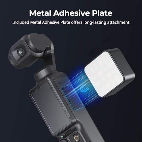 SMALLRIG Magnetic Video Light for Action Cameras, Mini Video Light with 500mAh Battery, 3000K-6000K, Detachable Cold Shoe Adapter, for DJI OSMO Nano Action 6/5/4/3 Pro, for Insta360 Ace Series - 5446 — view 3