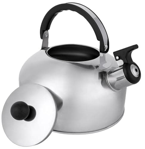 Pendeford Stovetop Kettle – 2L Stainless Steel Whistling Kettle with Loud Whistle & Cool-Touch Handle – Ideal for Gas & Electric Hobs, Home & Camping — view 2