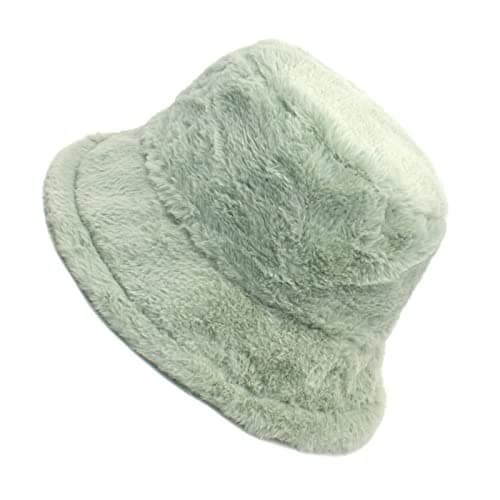 Womens Solid Winter Thermal Windproof Bucket Fisherman Hat Outdoor Travel Accessory (Mint Green, M) — view 2
