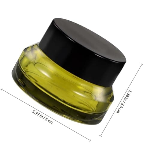 5pcs Refillable Cream Jars 15g Glass PP Travel Containers with Lids — view 2