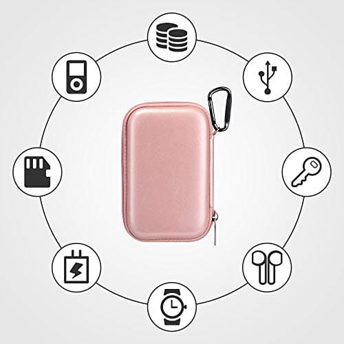 ULAK MP3 MP4 Player Case Portable Travel Box for iPod Touch, Rose Gold — view 2