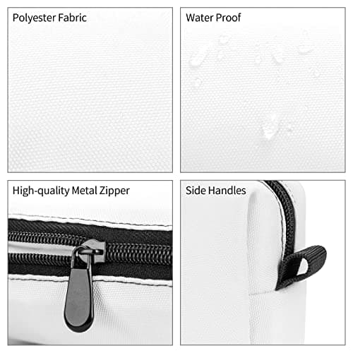 Meymuise Makeup Bag, Black Silver Graphite Gray Marble — view 4
