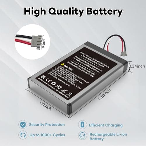2026 Upgrade Battery for PS5 Dualsense Edge, High Capacity 3600mah Rechargeable Battery Pack for PlayStation 5 Dualsense Edge Controller with Tool Kit (2-Pack) — view 4