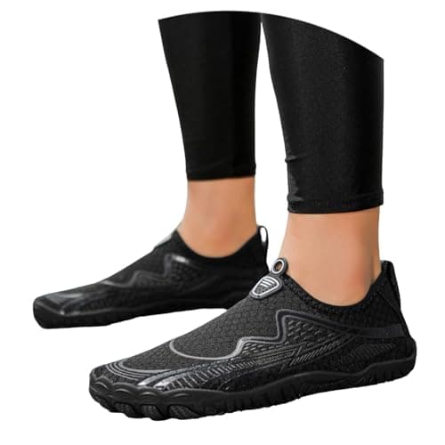 Lightweight Water Shoes for Hiking Walking Beach Outdoor Water Sports Adventure for Wo Quick Dry Non Slip Comfort Fit Black — view 2