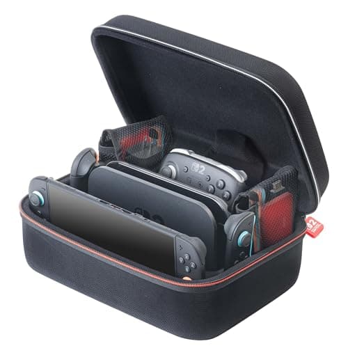 RDS - Licensed Nintendo Switch 2, Nintendo Switch OLED & Nintendo Switch Systems Game Traveler Deluxe System Case – Holds AC Adapter, HDMI Cable, Joy-Con Straps & Game Card Case & Cards — view 3
