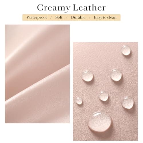 Small Cosmetic Bag PU Leather Travel Makeup Organizer, Zipper Pouch, Pink — view 4