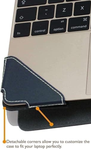 Broonel - Profile Series - Blue Leather Laptop Case Compatible With Acer Aspire Go 15 AG15-31P-342L 15.6'' Laptop — view 4