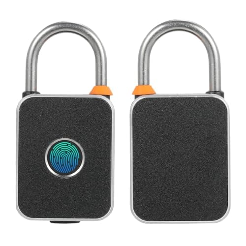 Fingerprint Padlock with APP Unlock Locker Lock Smart Padlock with Keyless Biometric Waterproof USB Charging for Gym Luggage Bags Bicycles Backpacks Fence — view 2