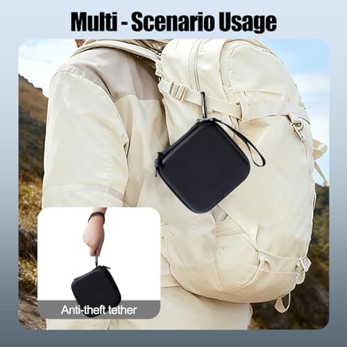 Mini Carrying Case Camera Storage Bag Compatible for DJI Osmo Nano (Black) — view 3