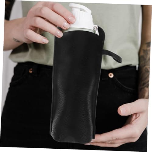 Alipis Insulated Cup Cover Faux Leather Water Bottle Sleeve Cup Sleeve Faux Leather for Travel — view 5