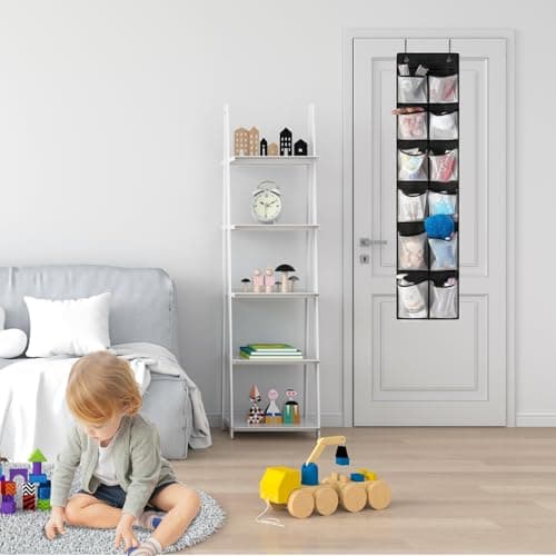 Newthinking Over Door Shoe Storage, Hanging Shoe Storage with 12 Pockets — view 6