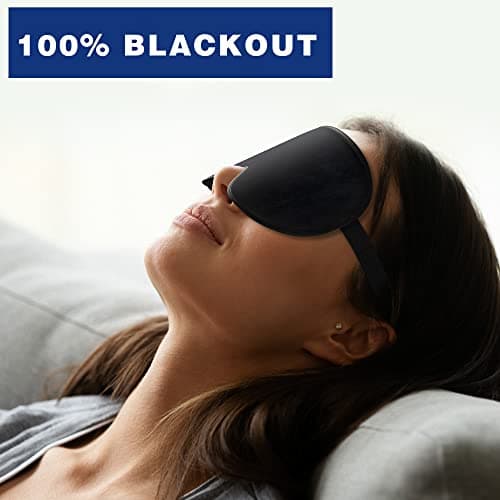 100% Blackout Sleep Mask for Women & Men - Eye Mask - Zero Eye Pressure Eye Mask for Sleeping - Eyelash & Eye Movement Friendly Sleeping Mask with Adjustable Strap - Premium Sleep Mask for Travel — view 6