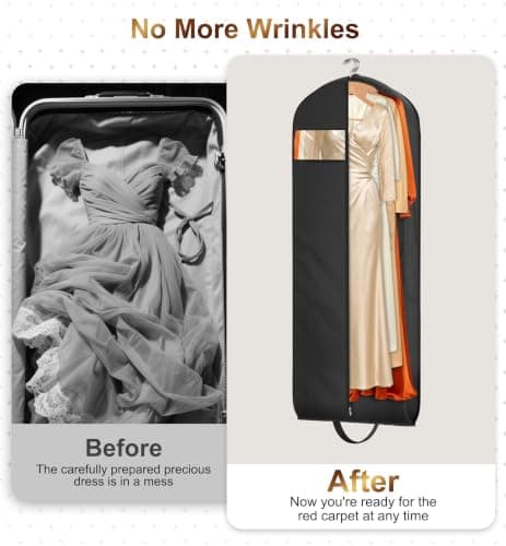 MISSLO Wedding Dress Bags Covers Long Dress Carriers for Women Travel — view 6