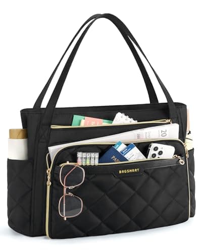 bagsmart Laptop Tote Bag for Women, 15.6" Teacher Work Bag Briefcase