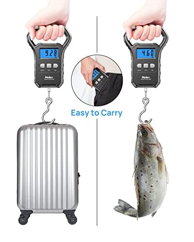 Meilen Luggage Scale, Digital Fishing Suitcase Weigh Scale, 110lb/50kg — view 6