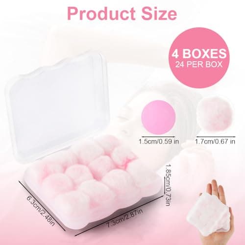 ABOHU Earplugs Wax Cotton, 24 Pairs Wax Ear Plugs for Sleeping Noise Cancelling, Reusable Wax Mouldable Earplugs, Cotton Wool Ear Plugs for Sleeping, Hearing Protection, Travel, Concerts — view 2