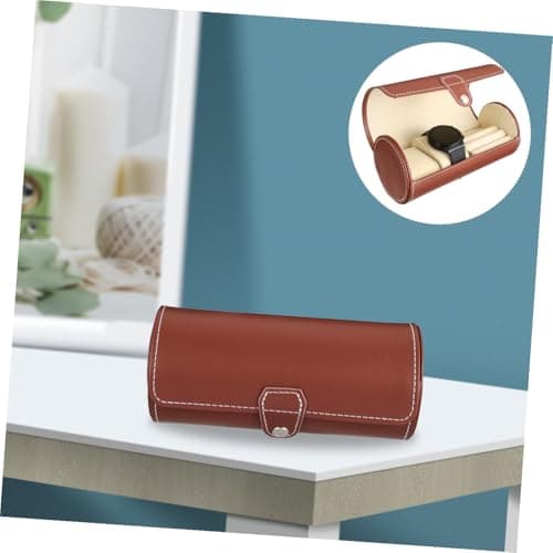 PACKOVE 1 Pc Watch Jewelry Box Watch Storage Case Roll Box Men’s es Luxury es for Men Jewelry Travel Case for Women Travel Display Holder Container — view 5