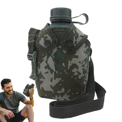 Canteen Water Bottle Insulation Bottle With Camouflage Cover — view 2