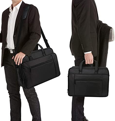 Mancro Laptop Bag 17 Inch, Large Laptop Messenger Shoulder Handbag for Men — view 2