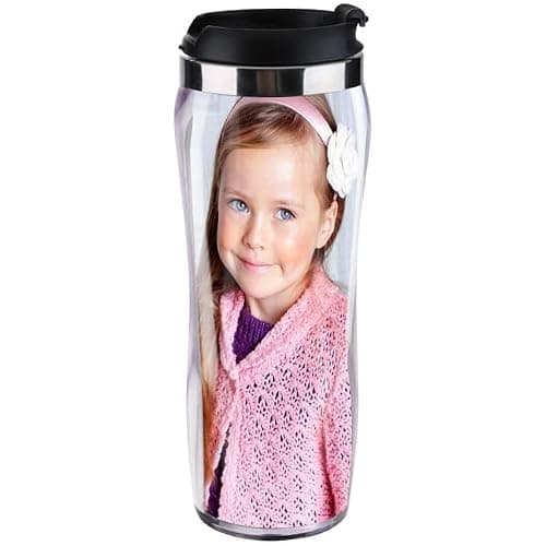 Personalised Custom Photo Gift Thermal Mugs Coffee Tea Travel Flask Cup