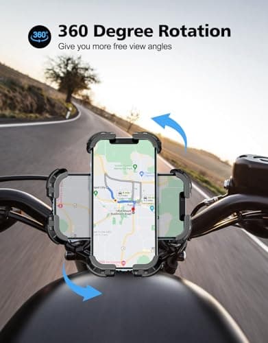 Glangeh Bike Phone Holder, [Secure Lock] 8S Quick Install Anti-fall — view 4