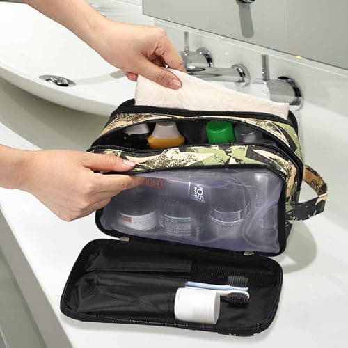 IGNPION Mens Wash Bag, Dry Wet Separation Travel Toiletry Bag, Dopp Kit Bag — view 4