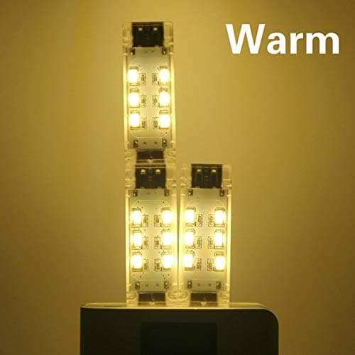 Yosoo Health Gear 12 LED Mini USB Lamp, Stackable White Warm (white1) — view 5