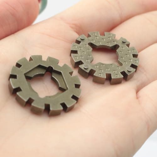Pro Bamboo Kitchen 2PCS Star Lock Saw Blade Universal Shank Adapter Toolbox Accessory for Oscillating Tools Wood Plastic Composite Triangular Semi Circular Saw Blades — view 5