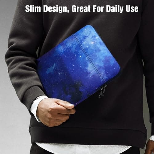 TiMOVO 9-11" Tablet Sleeve Bag, Blue Starry Sky — view 6