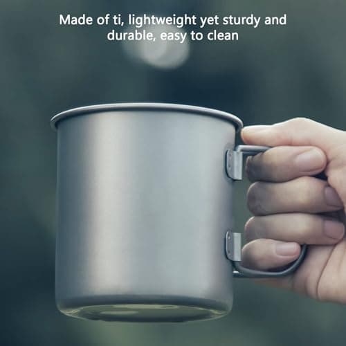 Changor Ti Camping Mug Set with Collapsible Handle — view 2