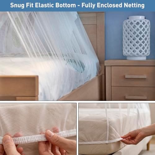 Mosquito Net for Queen & King-Size Bed - Fully Enclosed Bed Canopy — view 2