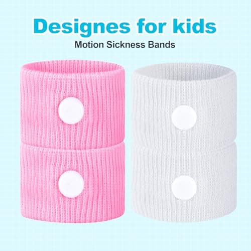 Motion Sickness Bands for Kids, Travel Sickness Relief Wristbands, Anti-Nausea Bands for Morning Car Sea Sickness… — view 2