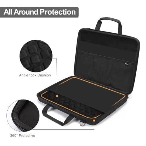 MOSISO Laptop Case 15.6-16 inch, Hard Computer Bag Men Women, Black — view 4