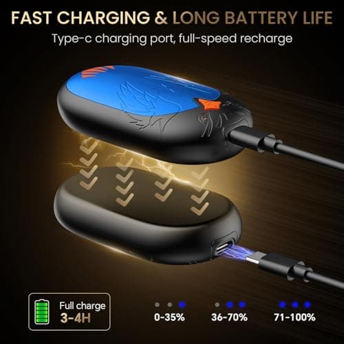 Rechargeable Hand Warmers 2 Pack, 24 Hrs Warmth, Magnetic Electric Heater — view 4