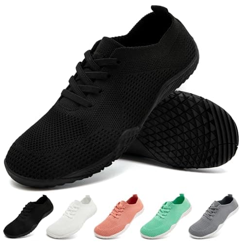 Barefoot Shoes Womens Slip On Trainers Yoga Gym Shoes Ladies Black Size 8