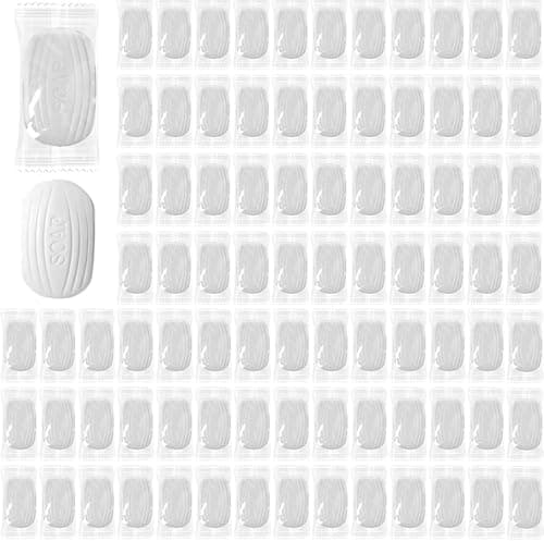 200 Pcs Travel Bar Soap 0.35 oz Mini Soap Bars Individually Wrapped Hotel Small Soap Bars Face and Body Amenities Toiletries for Inns and Hotels Vacation