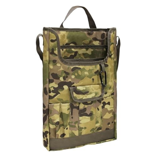Gucagle Car Backseat Organizer Bag Non Slip Storage with Tiered Compartments and Liquid Proof Design for Daily Commutes Family Road Trips Oxford Cloth 25x6.5x41cm 2 Pack (Camouflage) — view 2