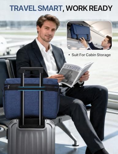 Messenger Bag for Men, VONXURY Lightweight Water Resistant 15.6 In Laptop Bag Crossbody Bag for School Office — view 5