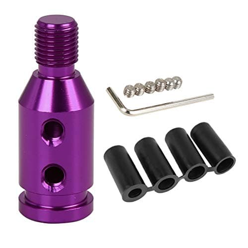 X AUTOHAUX M12x1.25 Purple Gear Shift Knob Adapter for Non Threaded Shifter